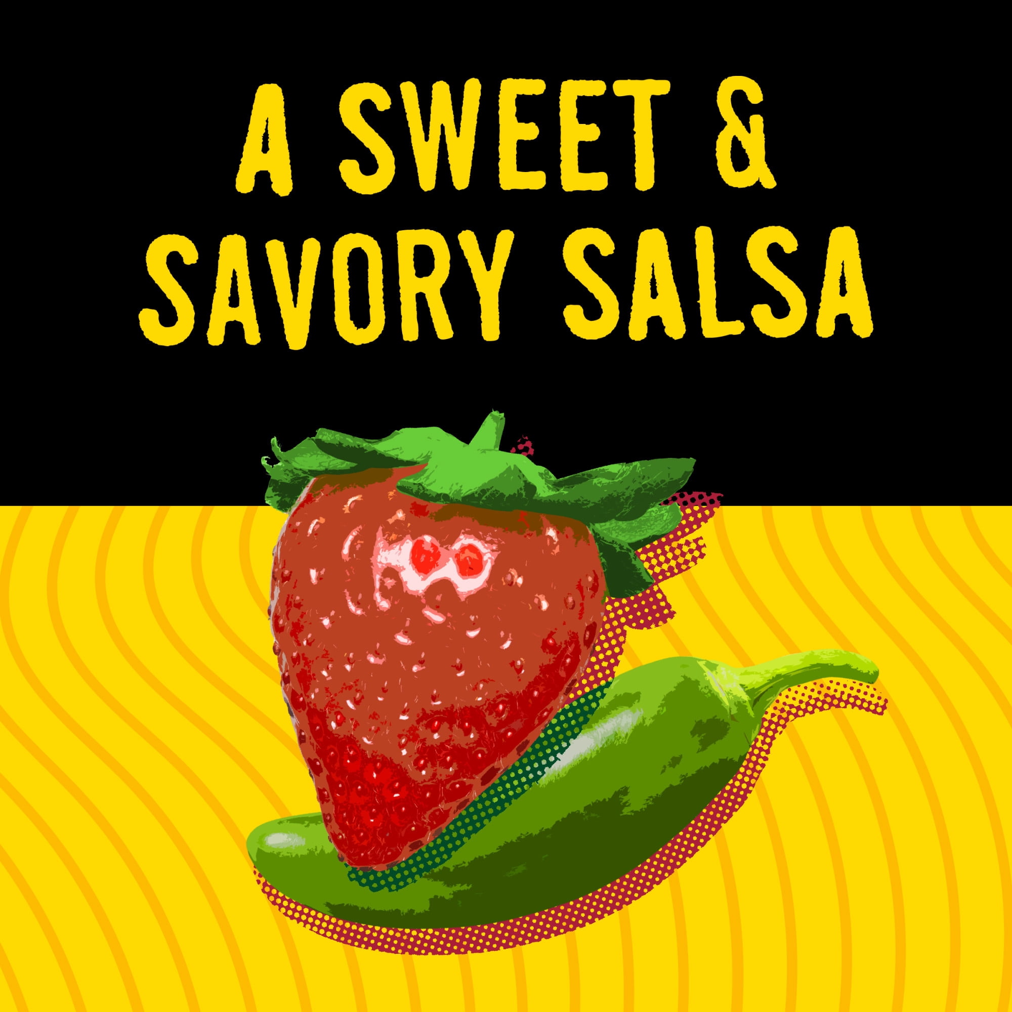 (2 pack) Pace Balsamic Strawberry Jalapeno Salsa, 16 oz Jar