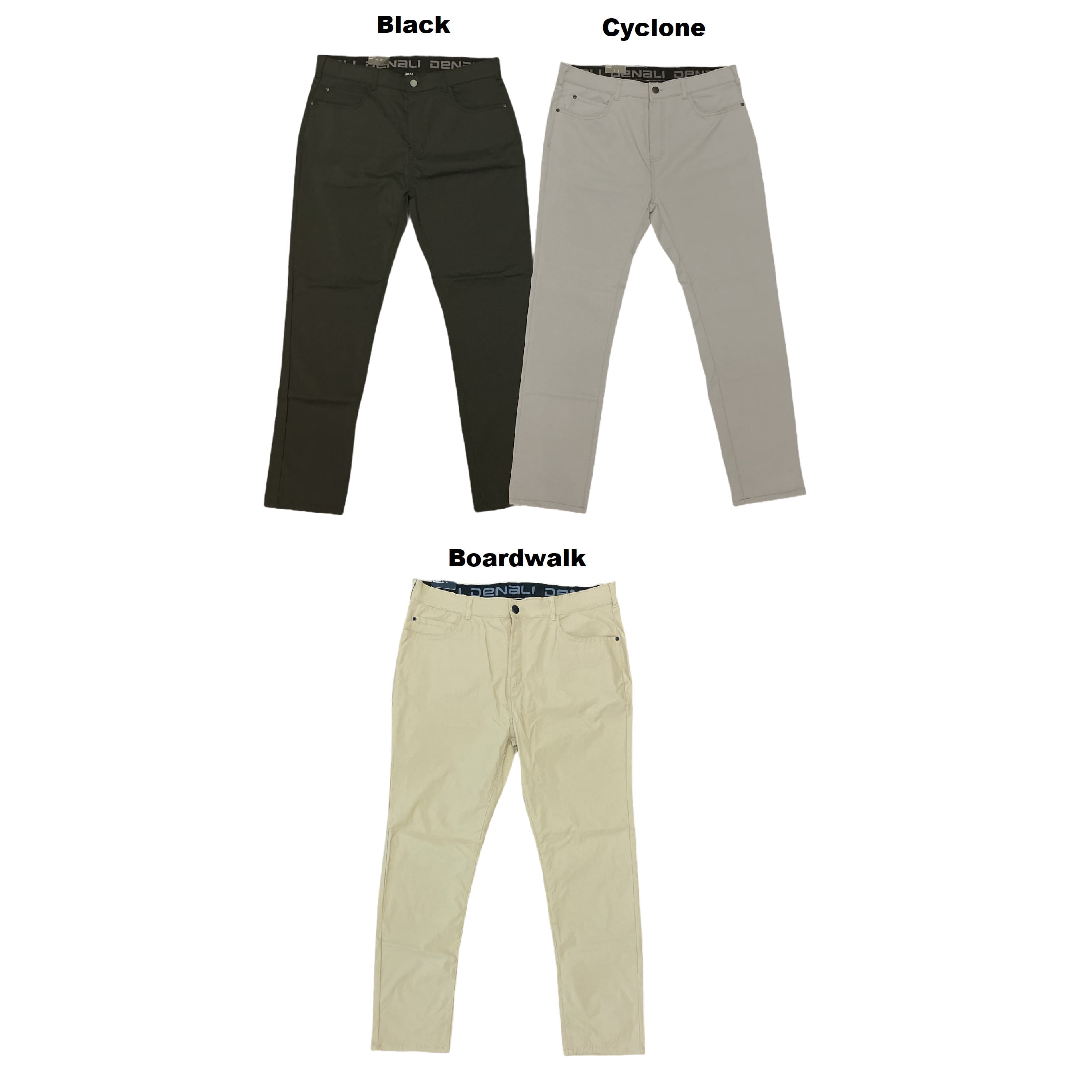 Denali Men's 4Way Stretch Flex Waist Travel Pant, Slim Straight Fit