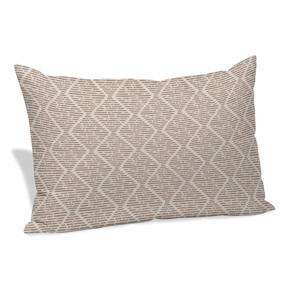 Brown Pillow Covers, Linen Long Throw Pillow Case, Modern Abstract Art Farmhouse Holiday Pillow Protector Decorative Cushion Cover for Living Room/Bedroom 12" x 20"