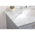 thumbnail image 4 of Elegant Decor Clarence 36" Solid Wood and Metal Single Bathroom Vanity in Gray, 4 of 8