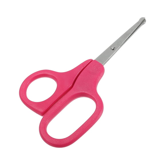 Unique Bargains 1 Pc Portable Long Handle Nail Scissors Toenail Clippers for Child 4.49"x2.28" Rose Red
