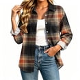 thumbnail image 6 of Jovrlynd Womens Flannel Shirts Button Down Plaid Long Sleeve Fall Casual Shirt Shacket, S-2XL, 6 of 6