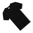 thumbnail image 3 of Camiseta de algodón Nikou negra holgada XXXXL, 3 of 12