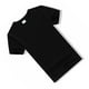 thumbnail image 2 of Camiseta de manga corta de algodón, blusa negra holgada informal de moda con cuello redondo para trabajo de oficina, 2 of 8