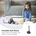 thumbnail image 4 of MasteelfCA 2Pcs Creative Doll Bracket Support Portable Toy Stand Fashion Doll Storage Rack Display Rack for Home Store (Black Rack for 35cm Doll), 4 of 8