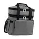 thumbnail image 4 of Bolsa de enfriador aislado Bolsa térmica portátil impermeable al agua multifuncional doble capa expandible para excursionistas para viajes de día de gris, 4 of 8
