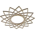 thumbnail image 2 of Ekena Millwork 16"OD x 6 1/8"ID x 3/8"T Eleanor Wood Fretwork Pierced Ceiling Medallion, Birch, 2 of 3