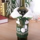 thumbnail image 3 of Toystoory Funda Universal para botella de vino, Bola de pelo elástica de Navidad, Collar de piel, ropa tejida de Navidad, bolsa de champán, Verde, 3 of 6