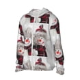 thumbnail image 2 of Pofeuu Christmas Snowman With Hat Print Sun Protection Outdoor Lightweight Full Zip UV Cooling Hoodie Long Sleeve Summer Clothing for Outdoor Hiking-Medium, 2 of 5