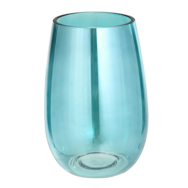 Better Homes & Gardens Contemporary Blue Glass Hurricane Candle Holder