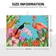 thumbnail image 2 of Fotbe Tropical Jungle Flamingo Alfombrilla de Secado para Cocina con Estampado, 18x24 Pulgadas, 2 of 7