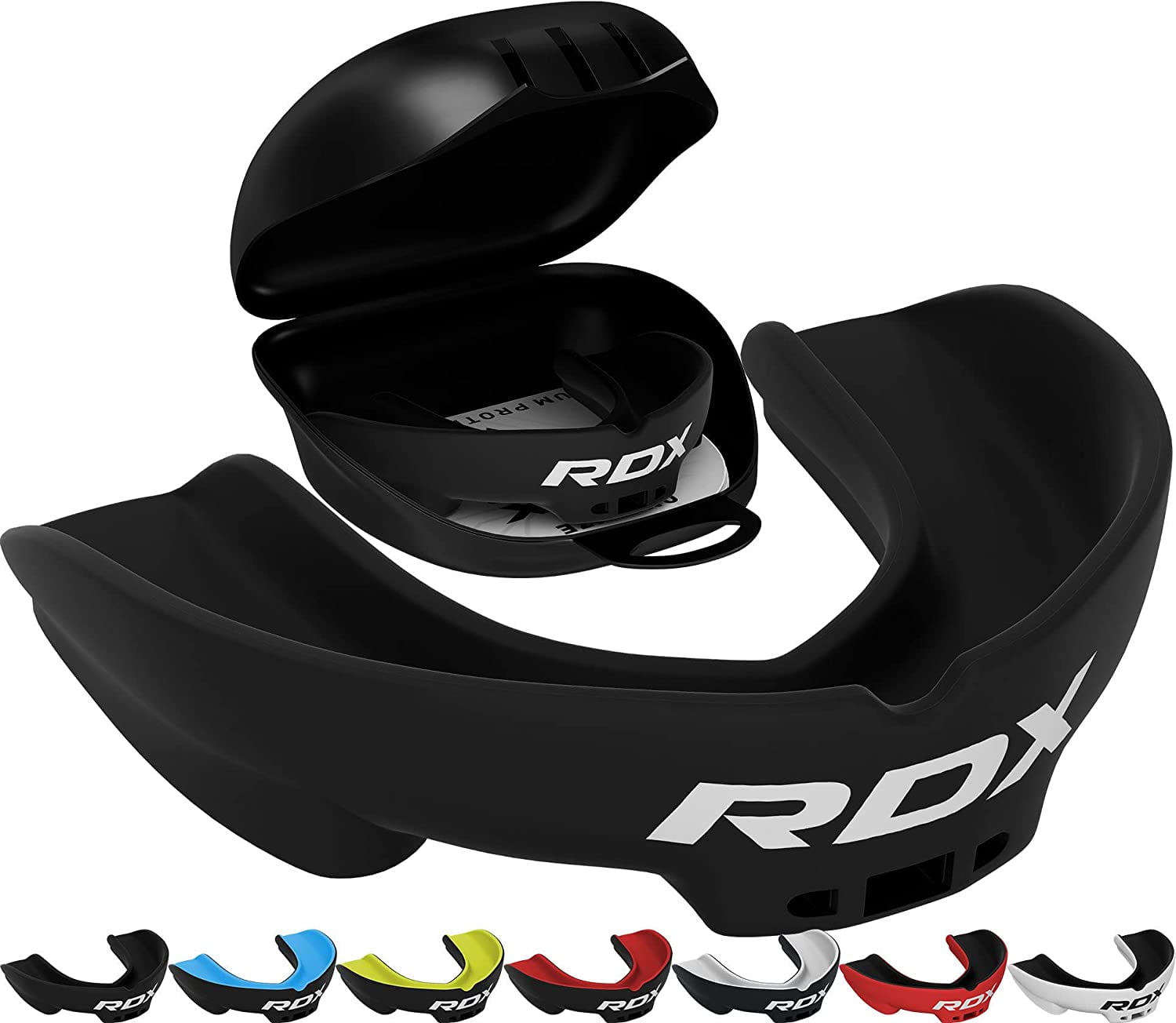 RDX Gum Shield Boxing MMA Mouth Guard Kickboxing Mouthpiece, Mouthguard Jaw Protector with Case