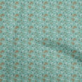 thumbnail image 1 of oneOone Rayon Teal Green Fabric Floral Ditsy Craft Projects Decor Fabric Printed By The Yard 56 Inch Wide, 1 of 4
