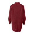 thumbnail image 5 of Curuila Women Turtleneck Dresses Knitted Solid Color Long Sleeve Fashion Warm Loose Autumn Winter Sweater Size Xl, 5 of 5
