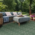 thumbnail image 4 of SAFAVIEH Courtyard Carl Geometric Indoor/Outdoor Area Rug, Dark Green/Beige, 6'7" x 9'6", 4 of 14