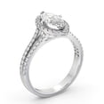 thumbnail image 2 of Ethan Jewel Marquise Cut Excellent 2 Ct Moissanite Ring For Women's - 14K White Gold Plated Solitaire with Accent Ring - Stacking Marquise Halo Engagement Wedding Ring for Her - Promise Gifts for her, 2 of 3