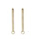 thumbnail image 3 of Palillos de dientes portátiles de titanio de bolsillo de Metal de 5 piezas con soporte protector de acero inoxidable, palillos de dientes reutilizables con llavero, 3 of 5