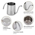 thumbnail image 4 of 350ml Stainless Steel Hand Drip Coffee Kettle Gooseneck Pour over, 4 of 7