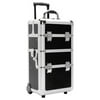 TZ Case AB-318T BH Wheeled Two Section Beauty Case, Black Hole - 21 x 8.25 x 12 in.