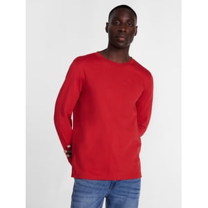 George Men's Cotton Crewneck Long-Sleeve Tee