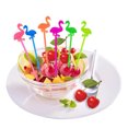 thumbnail image 6 of 50Pcs Party Supplies Flamingo Fruit Fork Mini Pick Buffet Cupcake Fruit Fork Cake Dessert Salad Sticks Cocktail Toothpick Skewer, 6 of 8