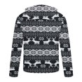 thumbnail image 5 of Sudadera Para Hombre Sudaderas Con Capucha de Moda Sudadera Con Cremallera Casual Estampado de Navidad Deportes Fitness Pullover Media Cremallera Odeerbi ODB179853, 5 of 5