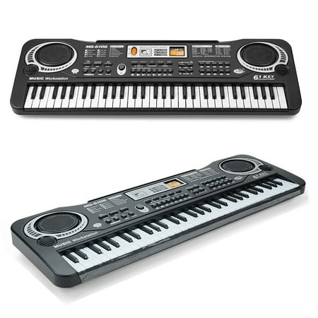 61 Keys DIgital Musical Piano with Microphone Keyboard for Beginners  Kids Piano Toys for 3-6 Years Old Toddler  Birthday Christmas Gift for Girls Boys Age 1 2 3 4 5
