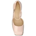 thumbnail image 5 of Journee Womens Evangeline Square Toe Stacked Heel Pumps, Widths Available, 5 of 11
