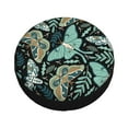 thumbnail image 3 of XMXY Butterflies Seamless Floral Spare Tire Cover, Universal Waterproof Cover for Jeep RV Tire Wheel Protection, 17 inch, 3 of 7