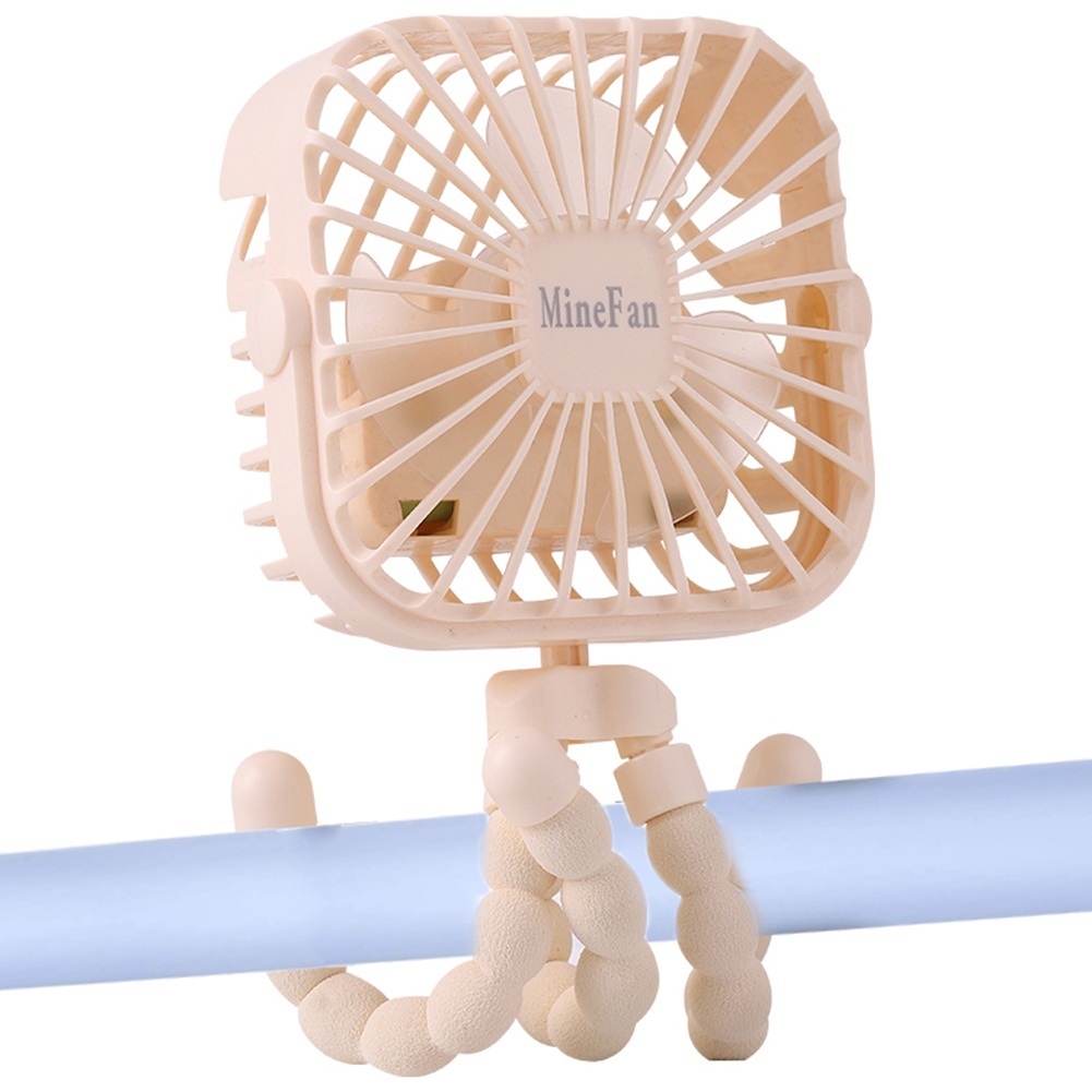 3Speed Supersilent Mini Portable Fan with Flexible Tripod, Clip Fan