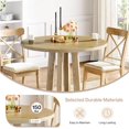 thumbnail image 5 of Tribesigns Small Round Dining Table for 2-4 People,  31.5-Inch Farmhouse Kitchen Table with Sturdy  Base for Dining Room, Small Space, 5 of 7