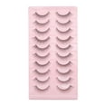 thumbnail image 1 of Unique Bargains 10 pares de pestañas postizas para maquillaje negro B-7, 1 of 5