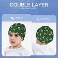 thumbnail image 6 of Xecao green Christmas Element Print Beanie Hat Toddler Girls Boys, Baby Hats Winter Warm Knitted Thermal, Kids Winter Caps, 6 of 7