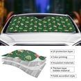 thumbnail image 5 of Fuzoiu green Christmas Element Print Car Windshield Sun Shade,Block Uv Rays Sunshade,Foldable Front Window Sun Visor Protector for Car,SUV,Truck-Keep Vehicle Cool-green Christmas Element, 5 of 8