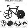 thumbnail image 5 of Bicycle Pizza Cutter Wheel Funny Housewarming Gifts(Black), 5 of 5