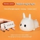 thumbnail image 2 of Luz Nocturna Infantil, Lámpara LED de Conejo de Silicona de 7 Colores, Lámpara Cambiante de Color Recargable USB con Control Remoto, Regalo para Cumpleaños de Bebé Regalo de Navidad, 2 of 5