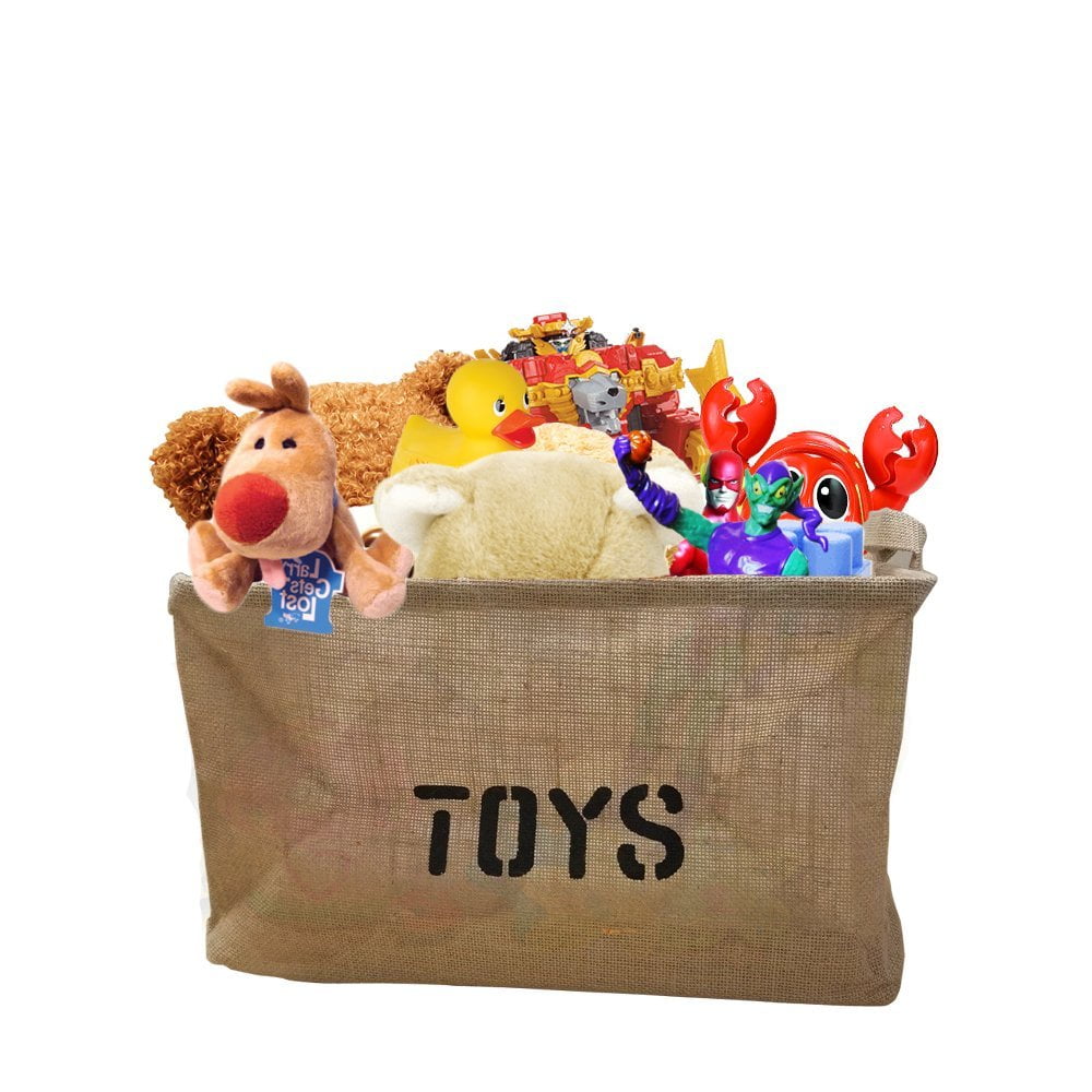 Toy Storage Basket Bin Organizer Great for Dolls, Stuffed Animals
