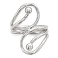 thumbnail image 4 of 925 Sterling Silver Polished Fancy Swirl Ring Size 6, 4 of 7