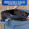 thumbnail image 4 of Plastic Prince 55 Gallon Trash Bags Heavy Duty Large Contractor Garbage Bags for Rubbermaid Brute 44-55 Gallon Trash Cans 38x58 Black Trash Can Liners 1.5 Mil, Pack of 100, 4 of 8