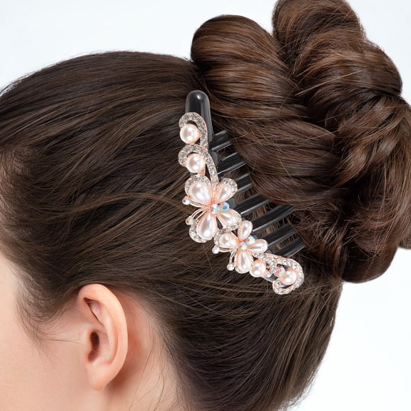 KONTONTY Elegant Hair Accessories Hairpin Comb for Women Easy to Clip 1 Pcs