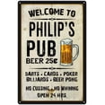thumbnail image 1 of PHILIP'S Pub Sign Vintage Man Cave Bar Wall Decor Gift 8x12 Metal 108120028098, 1 of 1