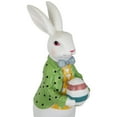 thumbnail image 7 of Northlight Rabbit Holding Easter Egg Outdoor Garden Statue - 11.5" - White, 7 of 7