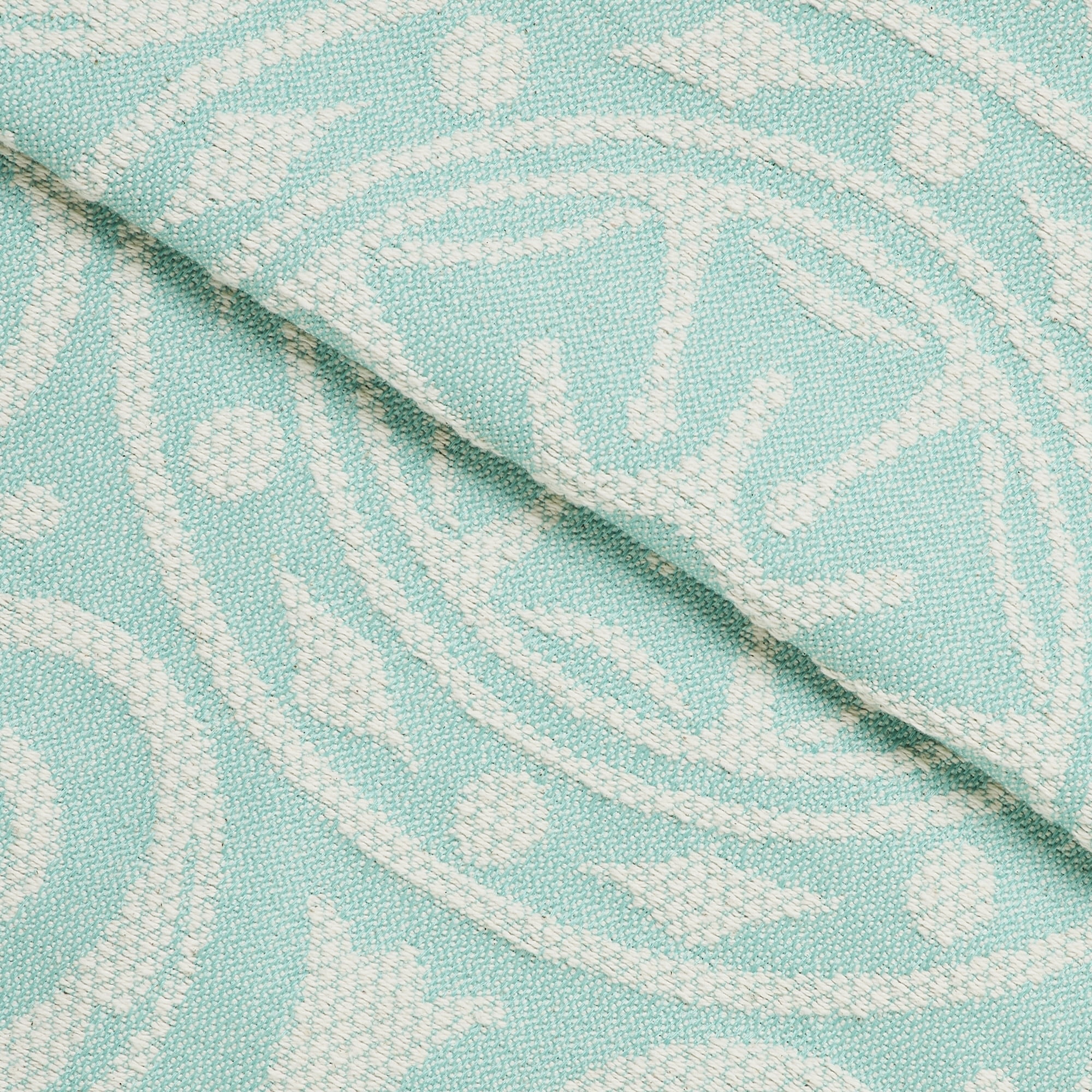 Superior 2-Piece Adalie Cotton Blend Turquoise Bedspread Set, Twin