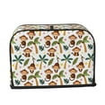 thumbnail image 2 of Balery Monkeys Swinging from Palms Pattern Oven Cover Kitchen Bread Machine Protector, 2 Slice Toaster Cover for Home, Anti Dust Fingerprint Coaster Cover, 2 of 7