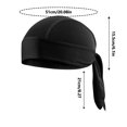 thumbnail image 3 of Skull Caps for Men Sweat Wicking Beanie Cap Bandana Head Wrap for Men and Women Black, 3 of 5