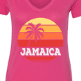thumbnail image 4 of Inktastic Jamaica Vacation Trip Women's V-Neck T-Shirt, 4 of 5