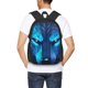 thumbnail image 4 of Disketp Futuristic Blue Light Wolf Mochila Minimalista de Gran Capacidad, Mochila de Viaje para Escuela, Trabajo o Uso Diario, 4 of 6