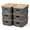 Gray, variant on Plastic Storage Bins Cream White 6 Pack For Organizing Shelves Drawers Desktop Closet Playroom Classroom Office