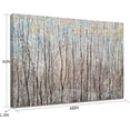 thumbnail image 3 of HFDF Abstract Forest Canvas Wall Art with Hand Pated Textured Brown Black Tree Patgs with Gold Foil Modern Aesthetic Rustic Artwork for Farmhouse Livg Room Bedroom Bathroom Decor 18x12inch Framed, 3 of 5