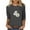 Gray, variant on Teissuly Women's 2024 Spring And Summer Regular Printed Loose Casual Round Neck Long Sleeve Top T-Shirt